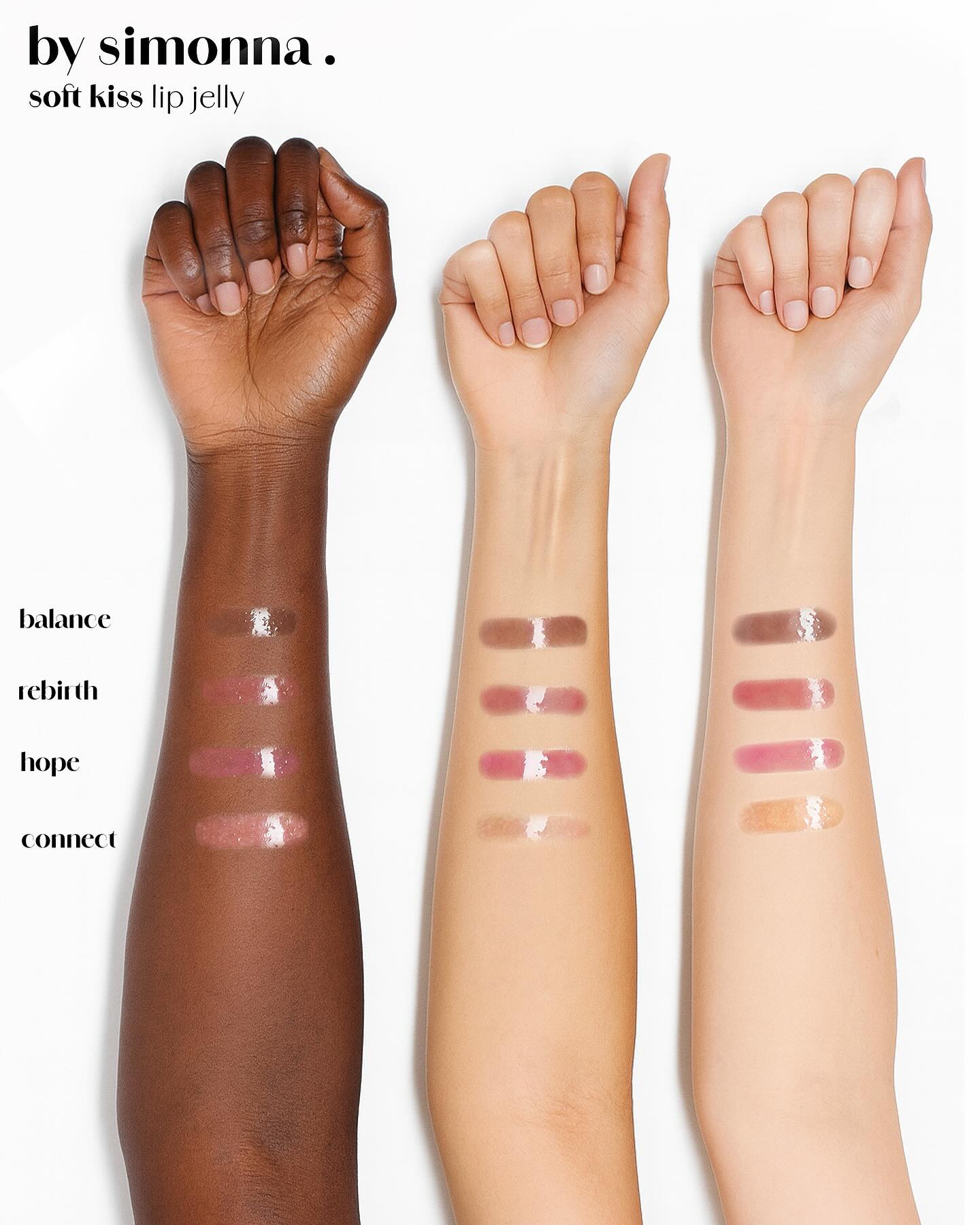 Every shade for every skin — diverse arm swatches